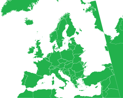 European Region Map clipart