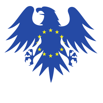 European Union flag heraldic eagle symbol clipart