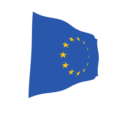 European Union waving flag clipart