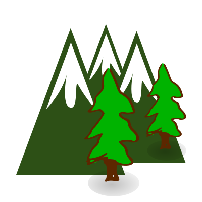 Evergreen Mountains clipart