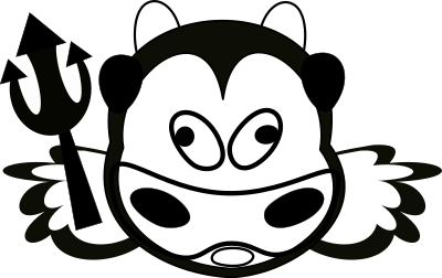 Evil-cow clipart