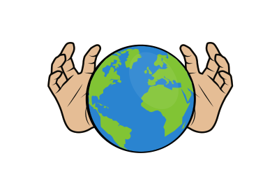 Evil Hands Grab Earth clipart