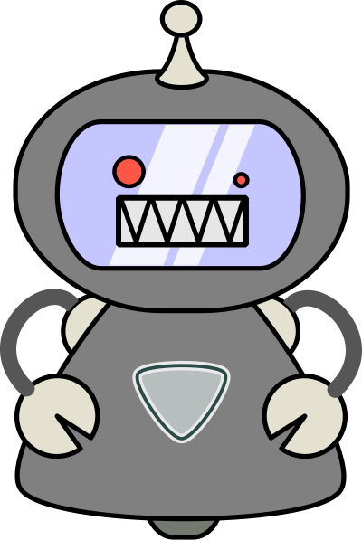 Evil robot clipart