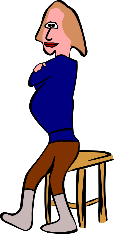 Excercising woman clipart