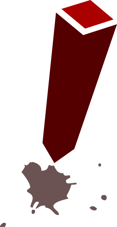 Exclamation Ink clipart