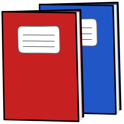 Exercise books clipart
