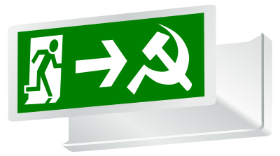 Exit Capitalism! Socialism or Barbarism (Socialisme ou Barbarie) clipart