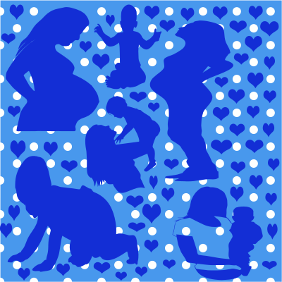 Expecting Mother And Baby clipart