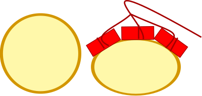 Explosive charge on timber clipart