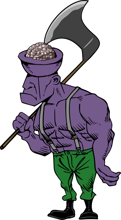 Exposed Brain Zombie clipart