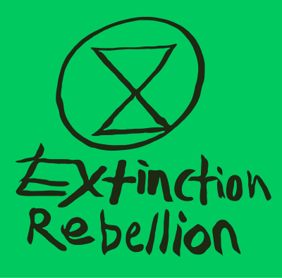 Extinction rebellion handwritten clipart
