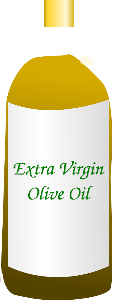 Extra Virgin Olive Oil bottle clipart