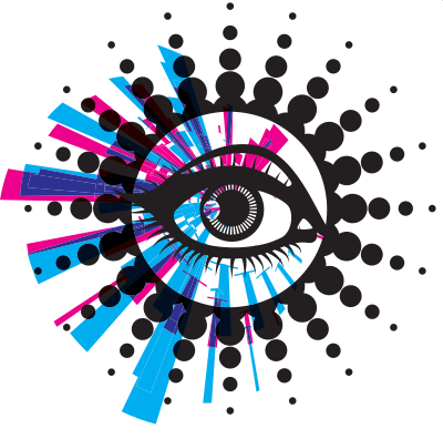Eye abstract graphics background clipart