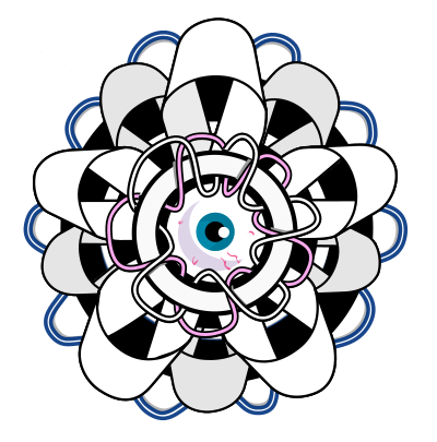 Eye in Ribbons clipart