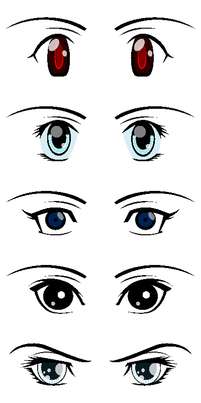 Eyes Manga Anime - 2 clipart