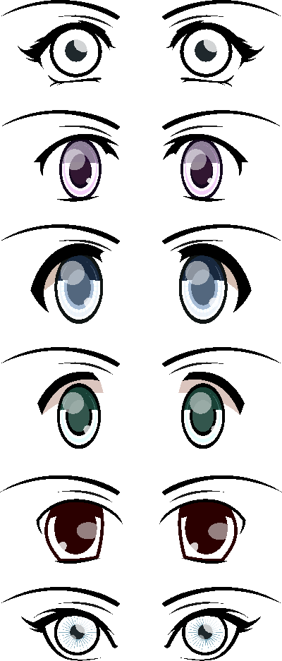 Eyes Manga Anime - 3 clipart
