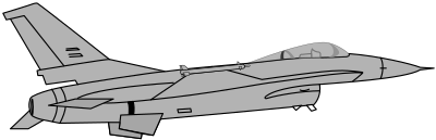 F-16 fighting falcon clipart
