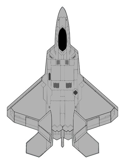 F22 Jet clipart