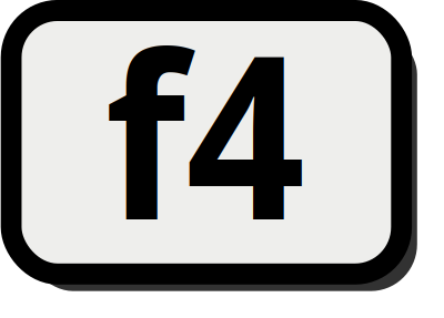 F8 key clipart