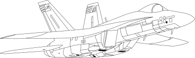 F/A-18E Superhornet clipart