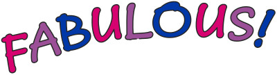 Fabulous bisexual word art clipart