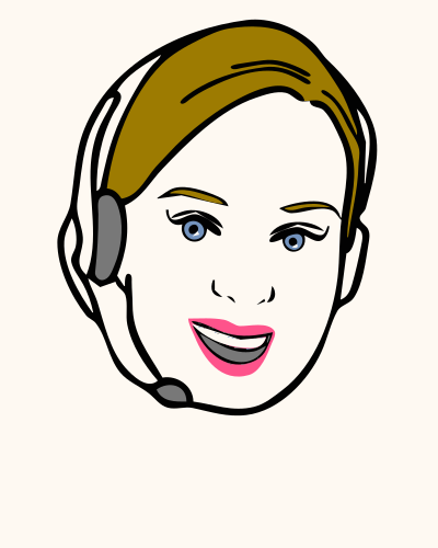 Face, Avatar, Woman, Female, Headset 2 clipart