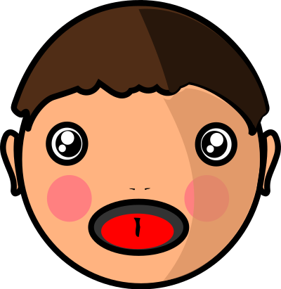 Face boy clipart