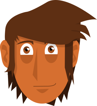 Face of a guy clipart