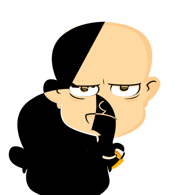 Face of an angry man clipart