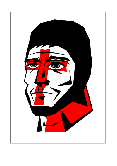 Face of man clipart