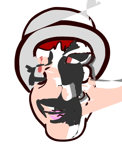 Face with hat clipart