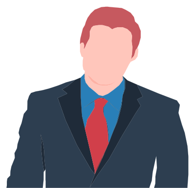 Faceless Male Avatar In Suit 2 clipart