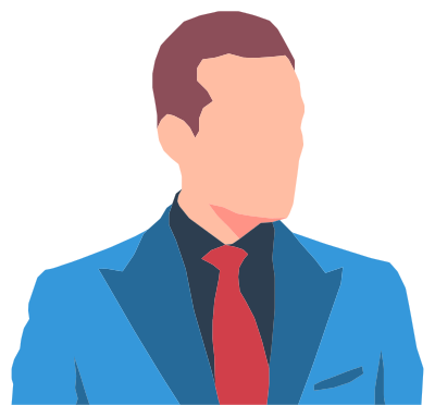 Faceless Male Avatar In Suit clipart