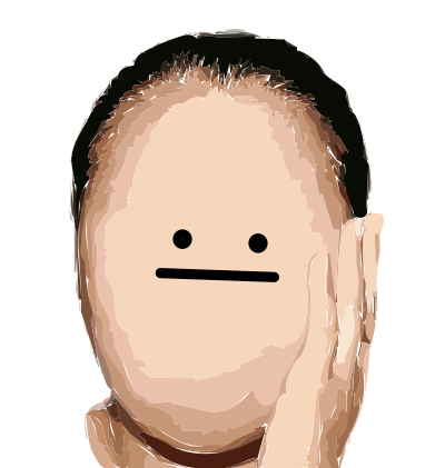 Faceless Remix Derp Face Vectorized clipart