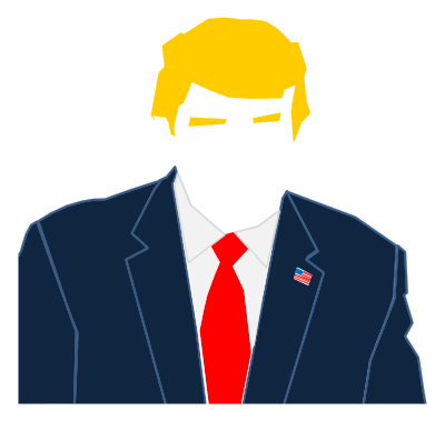 Faceless Trump clipart