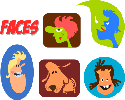Faces clipart