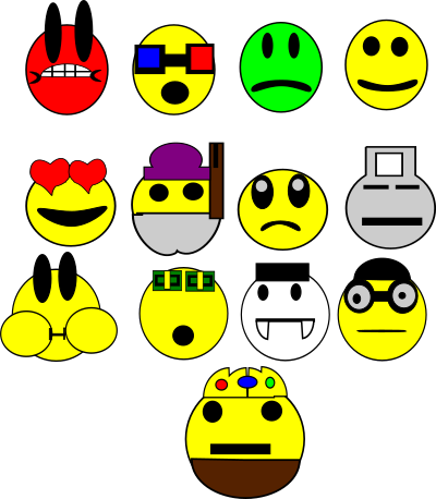 Faces clipart