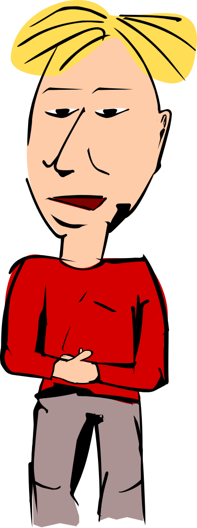 Fair-haired woman clipart