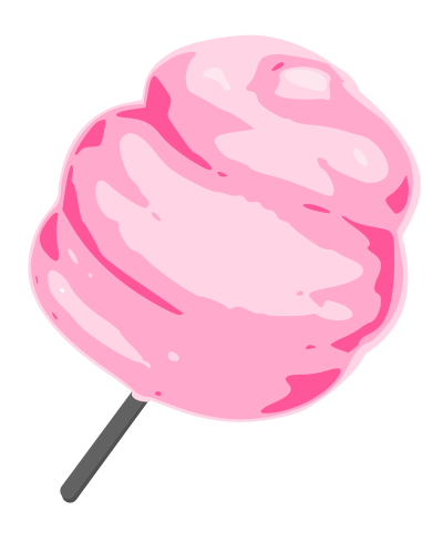 Fairy Floss - Isolated clipart