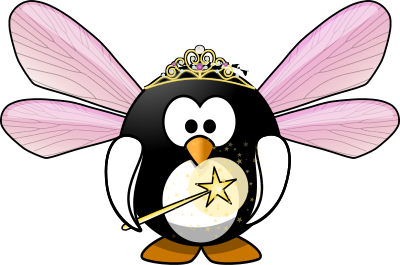 Fairy penguin clipart
