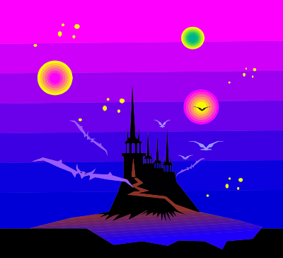 Fairytale castle 13 clipart
