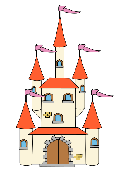 Fairytale castle remix clipart