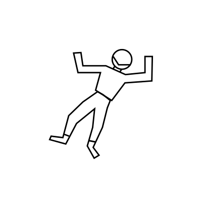Fallen Body clipart