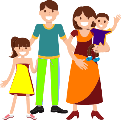 Familie 1a clipart