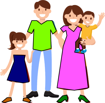 Familie 1b clipart