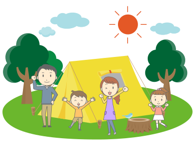 Family Camping clipart