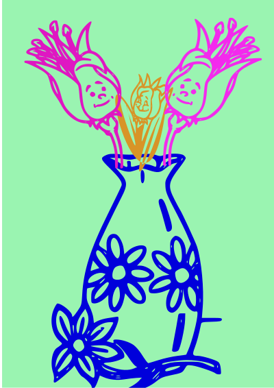 Family flowers clipart