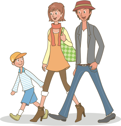 Family Stroll (#1) clipart