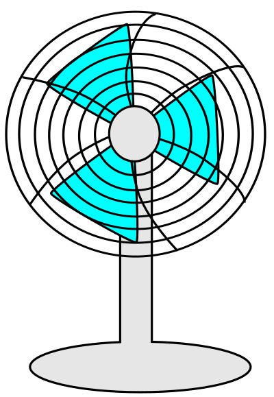Fan-2d clipart