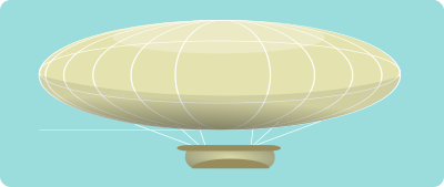Fancy airship clipart